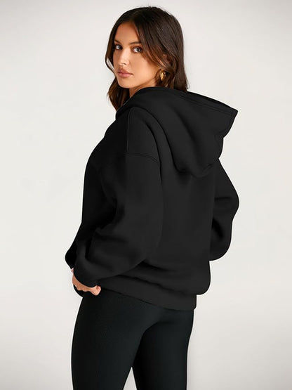 Trendy Queen Womens Oversized Hoodies Fleece Sweatshirts Long Sleeve Sweaters Pullover Fall Outfits