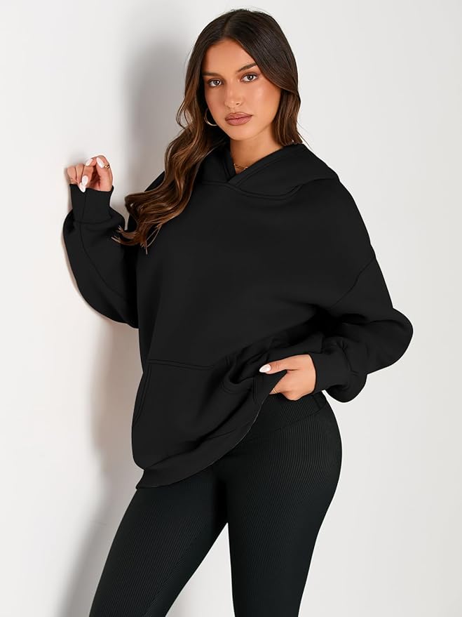 Trendy Queen Womens Oversized Hoodies Fleece Sweatshirts Long Sleeve Sweaters Pullover Fall Outfits