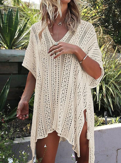 HARHAY Women's Summer Swimsuit Bikini 2023 Beach Swimwear Crochet Cover up