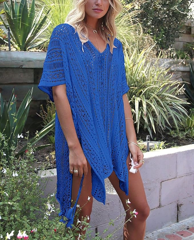 HARHAY Women's Summer Swimsuit Bikini 2023 Beach Swimwear Crochet Cover up